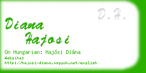 diana hajosi business card